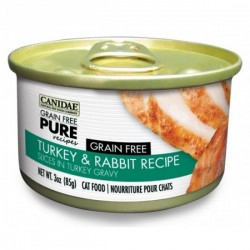 Canidae PURE 無穀物薄切 火雞肉片 兔肉 貓罐頭 (3 oz)