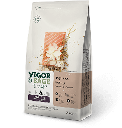 Vigor & Sage 百合+三文魚美毛 無縠物 全成貓糧 10kg