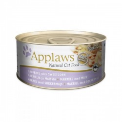 Applaws 鯖魚 & 粟米 天然成貓罐頭 70g