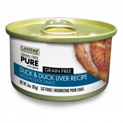 Canidae PURE 無穀物薄切鮮鴨肉片鴨肝貓罐頭 (3 oz)