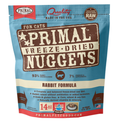 Primal (原始) 貓用冷凍脫水糧- 兔肉配方 14oz x2包優惠
